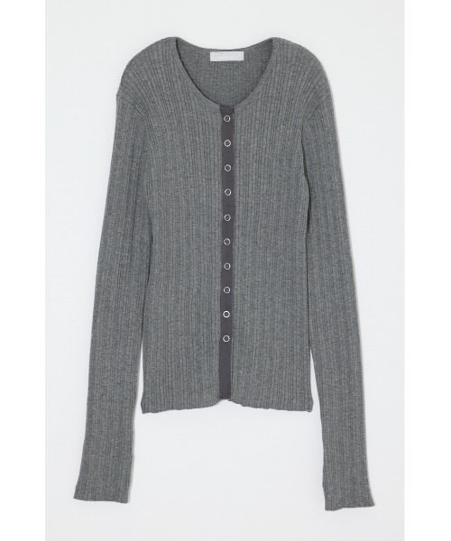 MOUSSY（マウジー） ニット セーター 「26年AW新作」CONTRAST TRIM