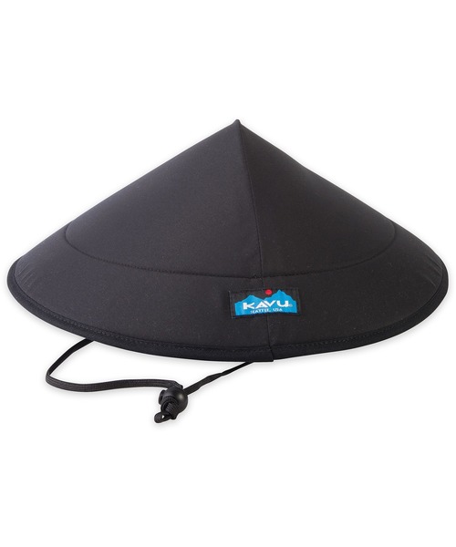 レア USA製 KAVU チルバハット ブラック ブルー ストラップ KAVU（カブー） 帽子 ハット 「MADE IN USA」KAVU/カブー CHILLBA