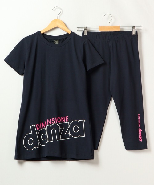 tシャツ ストレッチTシャツ ＆ クロップドパンツ セットアップ レディース
