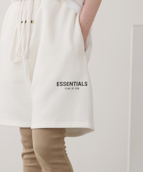 FOG essentials　クリーム　ショートパンツ　Sサイズ FEAR OF GOD 【ボーナスストア 誰でも+5% 8/22 0:00〜8/22 23:59