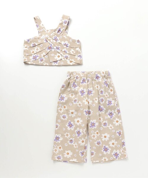 セットアップ /花柄3WAYセットアップ 9分丈 キッズ 子供服 女の子 | BREEZE | 03