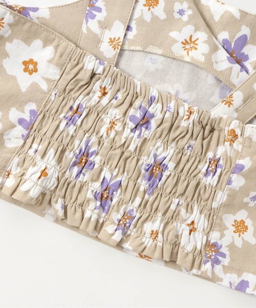 ハンドメイド【セットアップ3点】 BREEZE セットアップ /花柄3WAYセットアップ 9分丈 キッズ 子供