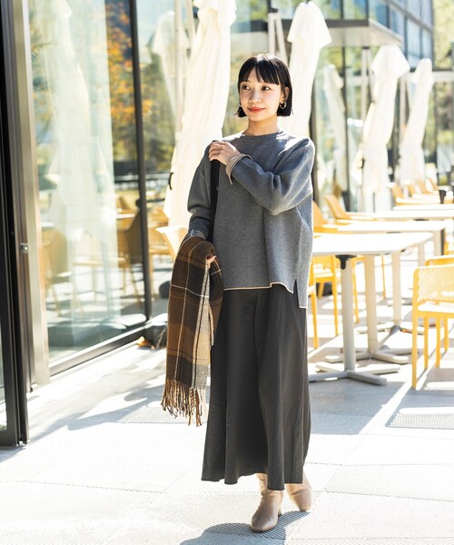 BEAMS HEART ニット セーター 配色リバーシブル ニットプル