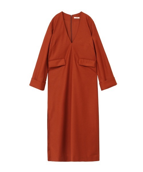 CLANE（クラネ） ワンピース V NECK STRAIGHT LINE ONE PIECE