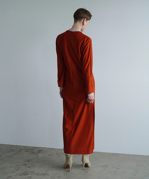 CLANE（クラネ） ワンピース V NECK STRAIGHT LINE ONE PIECE 