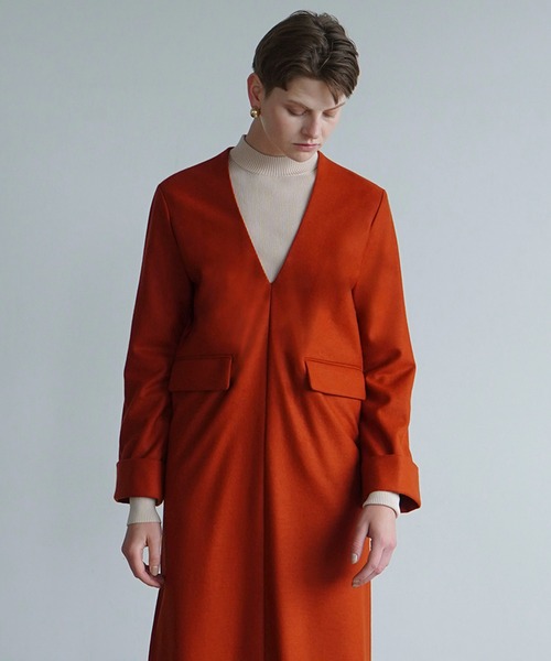 CLANE（クラネ） ワンピース V NECK STRAIGHT LINE ONE PIECE 