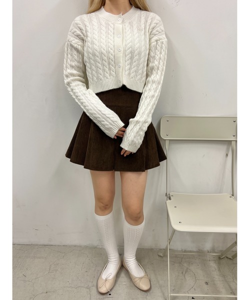 MaxMara studio ケーブル カーディガン 変形 アシンメトリー S MaxMara studio ケーブル カーディガン 変形 アシンメトリー S