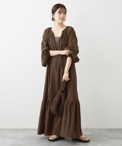 plage ワンピース Sheer Voile ティアードワンピース : ZOZOTOWN