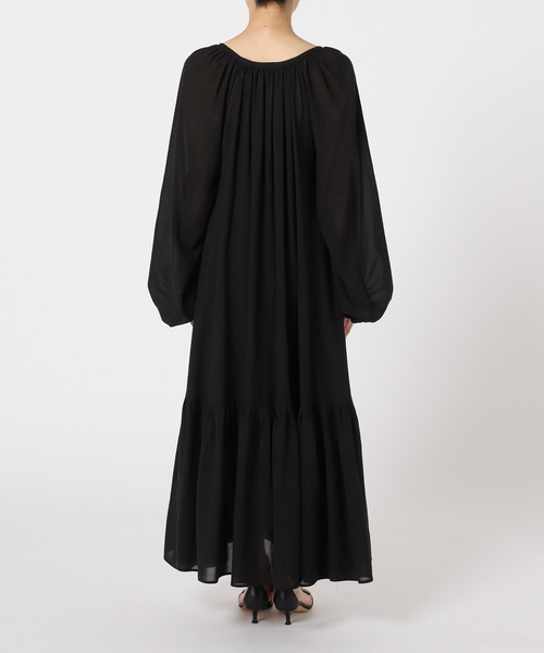 新品　plage プラージュドレス　ティアードドレス Plage（プラージュ） Linen Tiered ドレス 38 - メルカリ