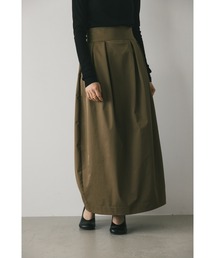STYLEMIXER スカート ハイウエストタックコクーンスカート