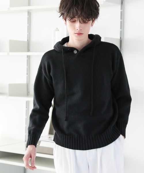 ASTRONOMY パーカー Buyer's Select/ハーフボタンニットパーカー