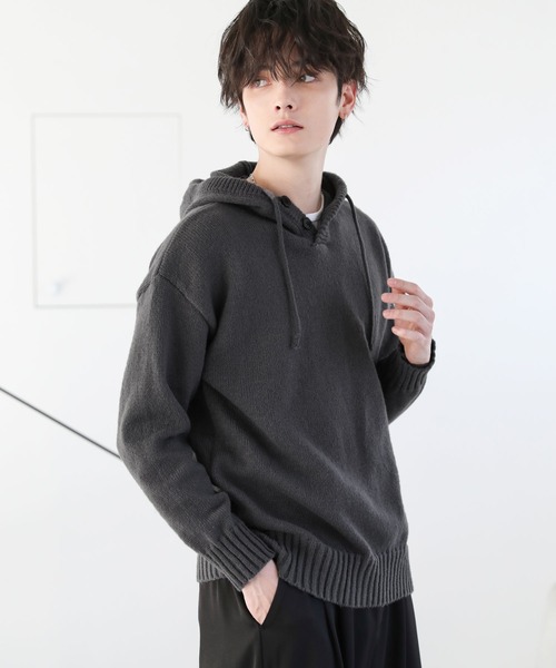 ASTRONOMY パーカー Buyer's Select/ハーフボタンニットパーカー