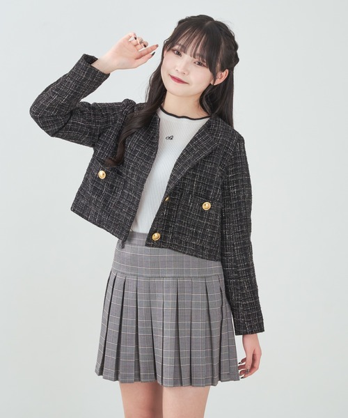 ジャケット ノーカラージャケット 「shrita」「セットアップ可能 