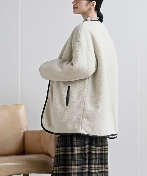 r・p・s（アールピーエス） ジャケット ノーカラージャケット ボア