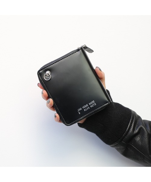 二つ折り財布 財布 alva noto コードバン レザー ファスナー ミディアム ウォレット/ブランド/オリジナル/メンズ/二つ折り財布/人気の画像