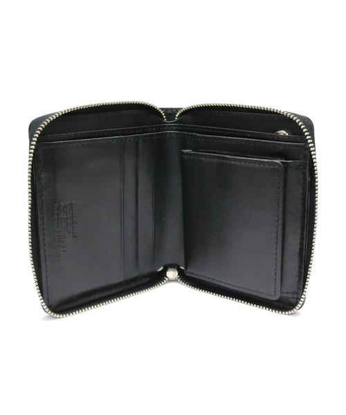 二つ折り財布 財布 alva noto コードバン レザー ファスナー ミディアム ウォレット/ブランド/オリジナル/メンズ/二つ折り財布/人気の画像