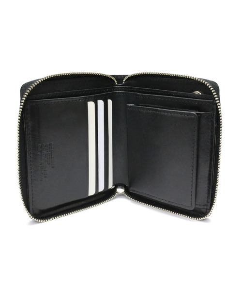二つ折り財布 財布 alva noto コードバン レザー ファスナー ミディアム ウォレット/ブランド/オリジナル/メンズ/二つ折り財布/人気の画像