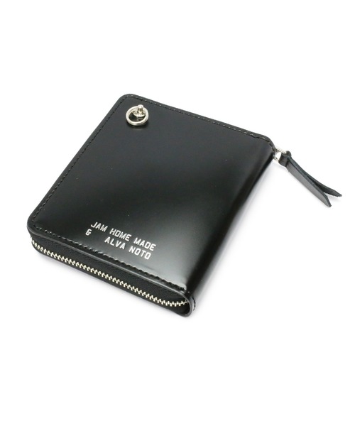 二つ折り財布 財布 alva noto コードバン レザー ファスナー ミディアム ウォレット/ブランド/オリジナル/メンズ/二つ折り財布/人気の画像