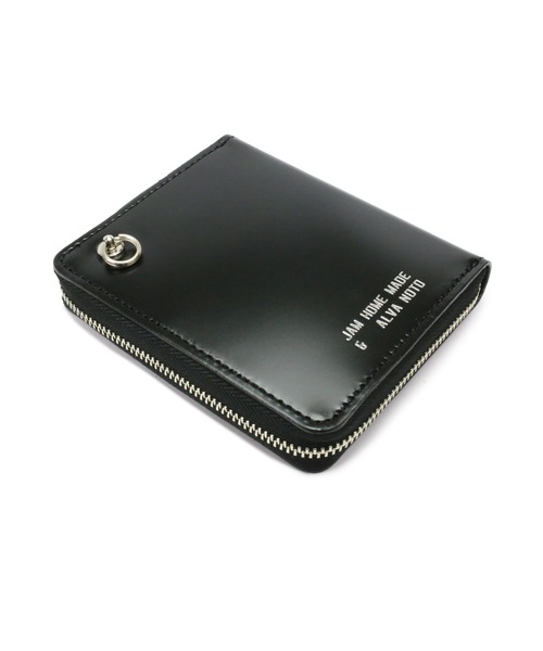 二つ折り財布 財布 alva noto コードバン レザー ファスナー ミディアム ウォレット/ブランド/オリジナル/メンズ/二つ折り財布/人気の画像