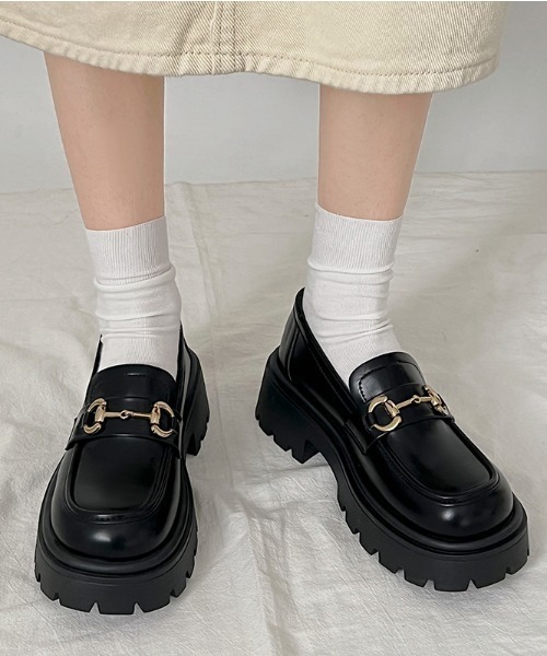 Shoes in Closet（シュークロ） ローファー 厚底 タンクソール ビット