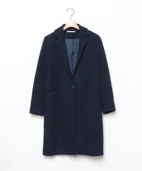 URBAN RESEARCH ロングコート ハイネック Oneサイズ ネイビー URBAN RESEARCH ロングコート ハイネック Oneサイズ ネイビー
