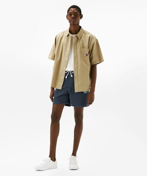 TOMMY JEANS（トミー・ジーンズ） シャツ イージーポプリンショート