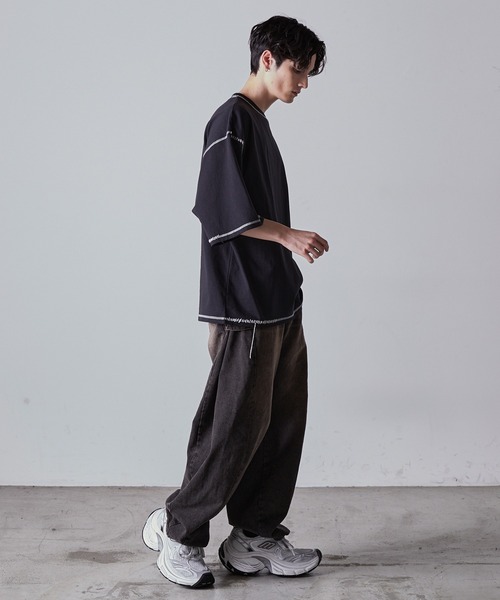 CIASENSE tシャツ Hand-stitched oversized T-shirt/ハンドステッチ