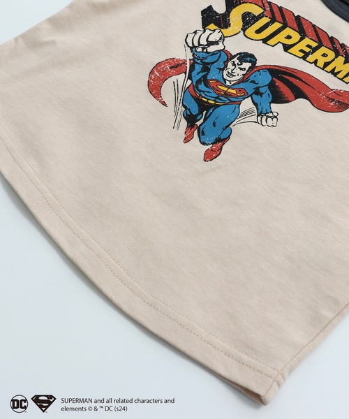 tシャツ Tシャツ スーパーマン ラグラン半袖Tシャツ キッズ : 82468573  