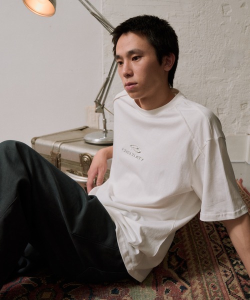 tシャツ メタリックロゴ Tシャツ レディース allureville tシャツ メタリックレイヤードロゴTシャツ