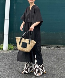 CORNERS（コーナーズ） パンツ 幾何学柄サイドスリットパンツ