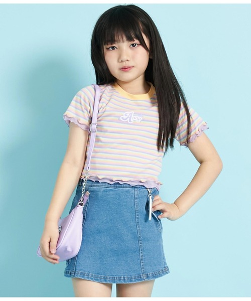 ANAP kids（アナップキッズ） tシャツ チュールメローミニトップス