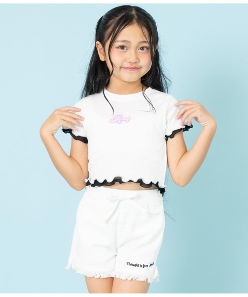 トップス Yoko kids ANAP kids（アナップキッズ） tシャツ チュールメローミニトップス
