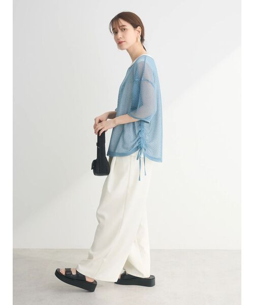 tシャツ メッシュノースリーブプルオーバー レディース Green Parks tシャツ SET2点 メッシュ+ノースリーブロゴプル