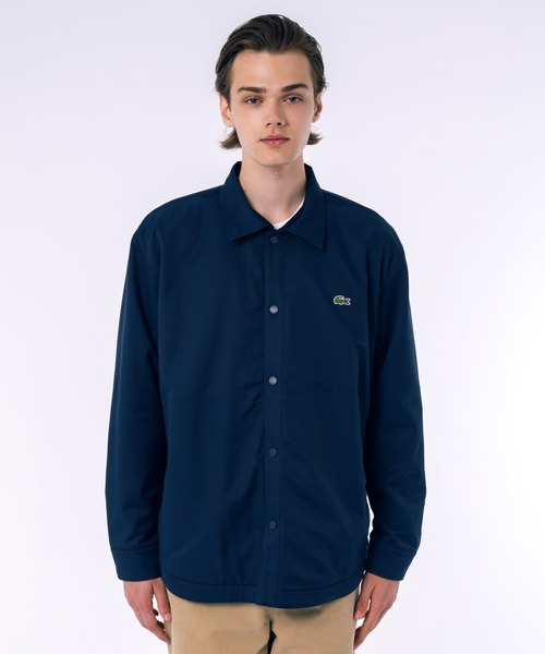 LACOSTE ナイロンコーチジャケット LACOSTE ナイロンジャケット コーチジャケット×バーシティ