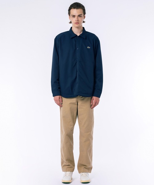 LACOSTE ナイロンコーチジャケット LACOSTE ナイロンジャケット コーチジャケット×バーシティ
