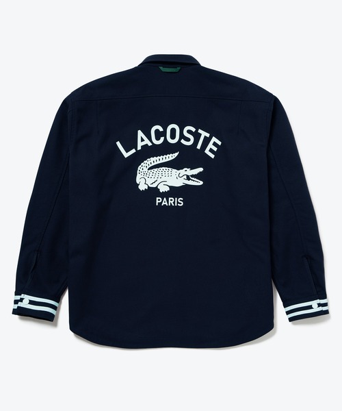 LACOSTE ナイロンコーチジャケット LACOSTE ナイロンジャケット コーチジャケット×バーシティ