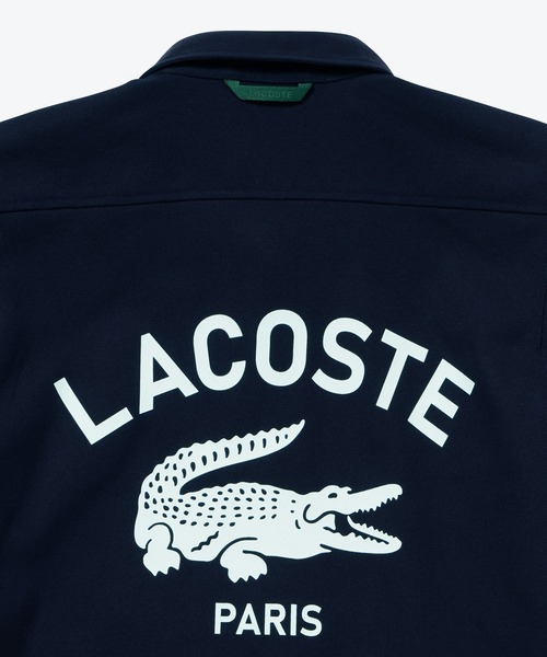 LACOSTE ナイロンコーチジャケット LACOSTE ナイロンジャケット コーチジャケット×バーシティ