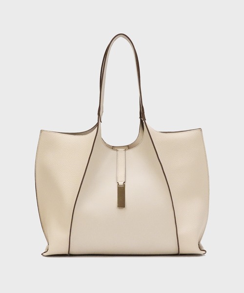 Bermosa トートバッグ 前後あおりポケット付き A4収納可 トートバッグ