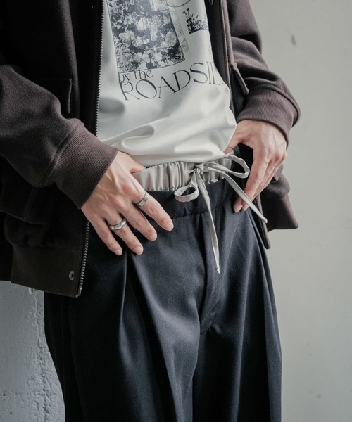 project g/r archiveフェイクレイヤードスラックス SENSE OF PLACE by URBAN RESEARCH パンツ ウールライクフェイク