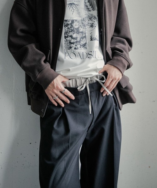 project g/r archiveフェイクレイヤードスラックス SENSE OF PLACE by URBAN RESEARCH パンツ ウールライクフェイク