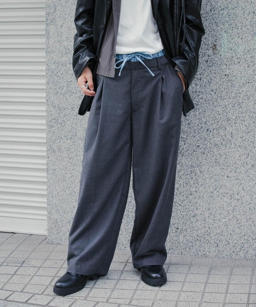 SENSE OF PLACE by URBAN RESEARCH パンツ ウールライクフェイク