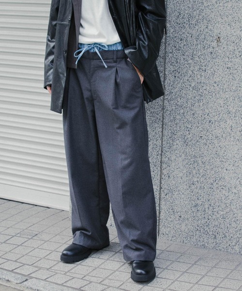 SENSE OF PLACE by URBAN RESEARCH パンツ ウールライクフェイク