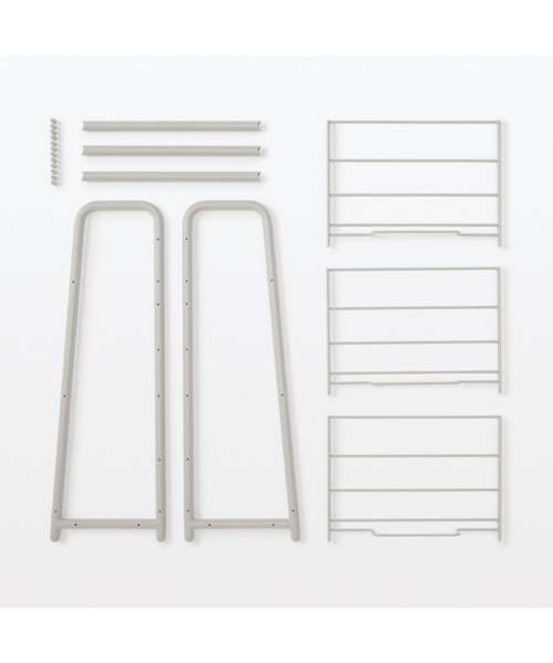 無印良品（MUJI） 家具 スチールパイプ収納ラック 幅45×奥行29×高