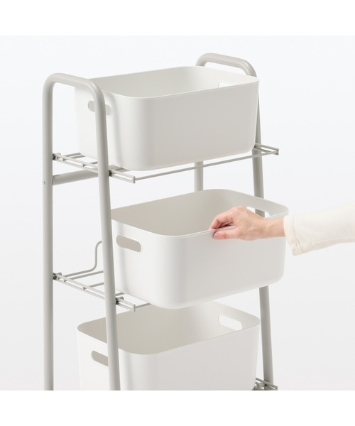 無印良品（MUJI） 家具 スチールパイプ収納ラック 幅45×奥行29×高