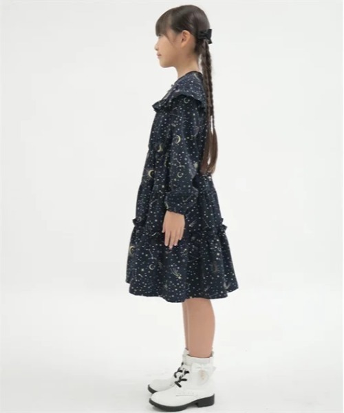axes femme（アクシーズ ファム） ワンピース 天体星空箔プリント