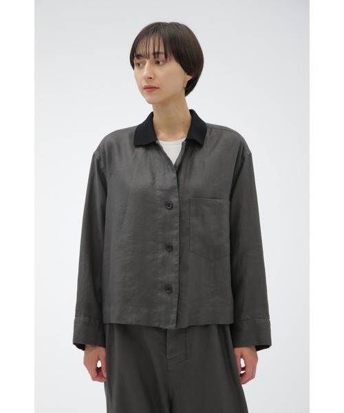 ブラウス シャツ BRUSHED LINEN TWILL レディース