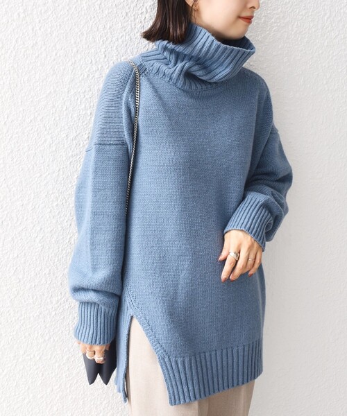 「SHIPS」 タートルネックニット SMALL ベージュ レディース | SHIPS | 10