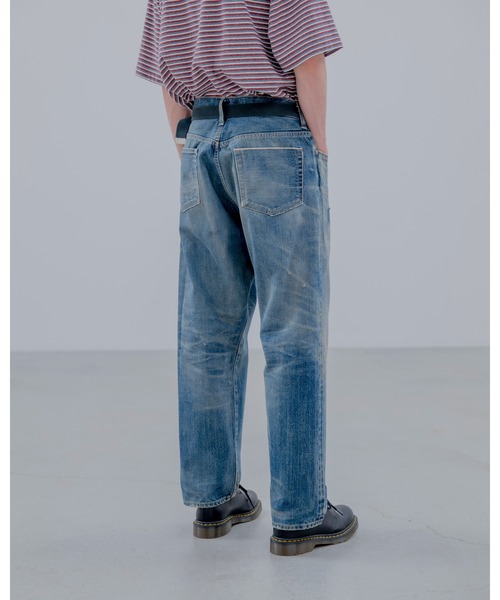 uniform experiment ジーンズ DAMAGED REGULAR FIT JEANS メンズ