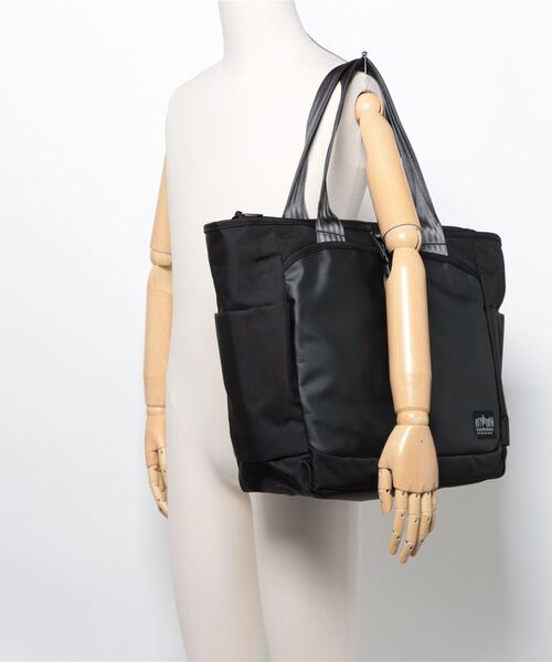 Manhattan Portage BLACK LABEL トートバッグ NOIR BAG VINYL W