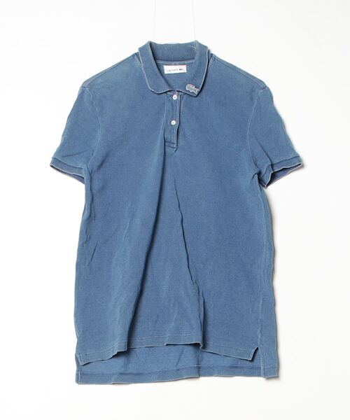 LACOSTE　ラコステ　 パイル地　半袖ポロシャツ　38(L )　レディース セール】 オーガニックコットン 肉厚パイル地半袖ポロシャツ